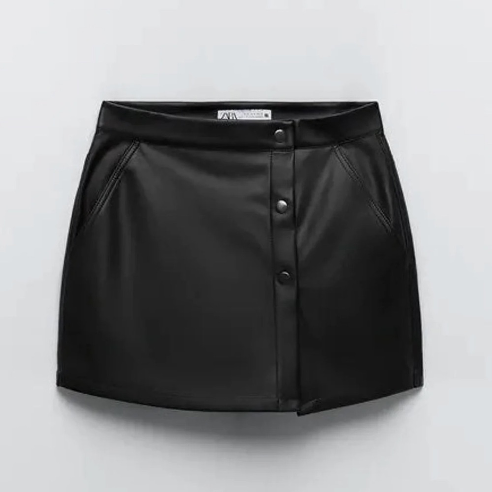 Zara Leather Skort